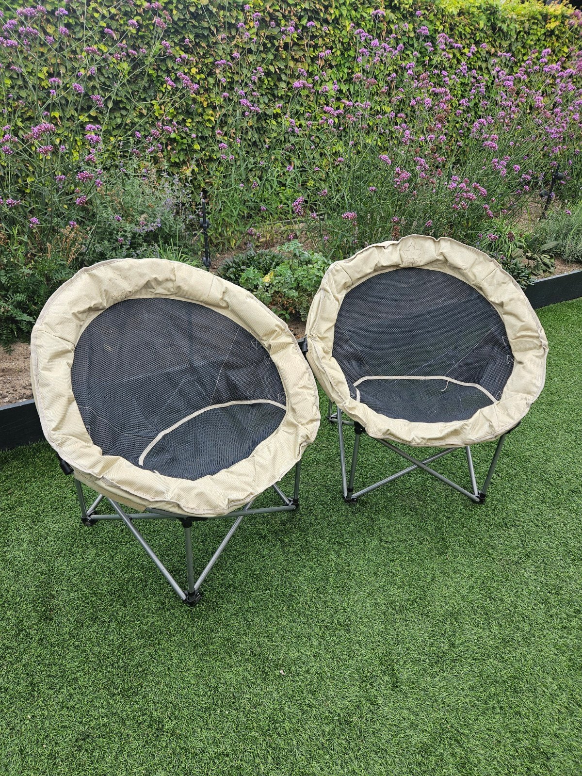 Bo-Camp vouwbare shell campingstoelen 2 stuks, Ophalen, Gebruikt, Campingstoel