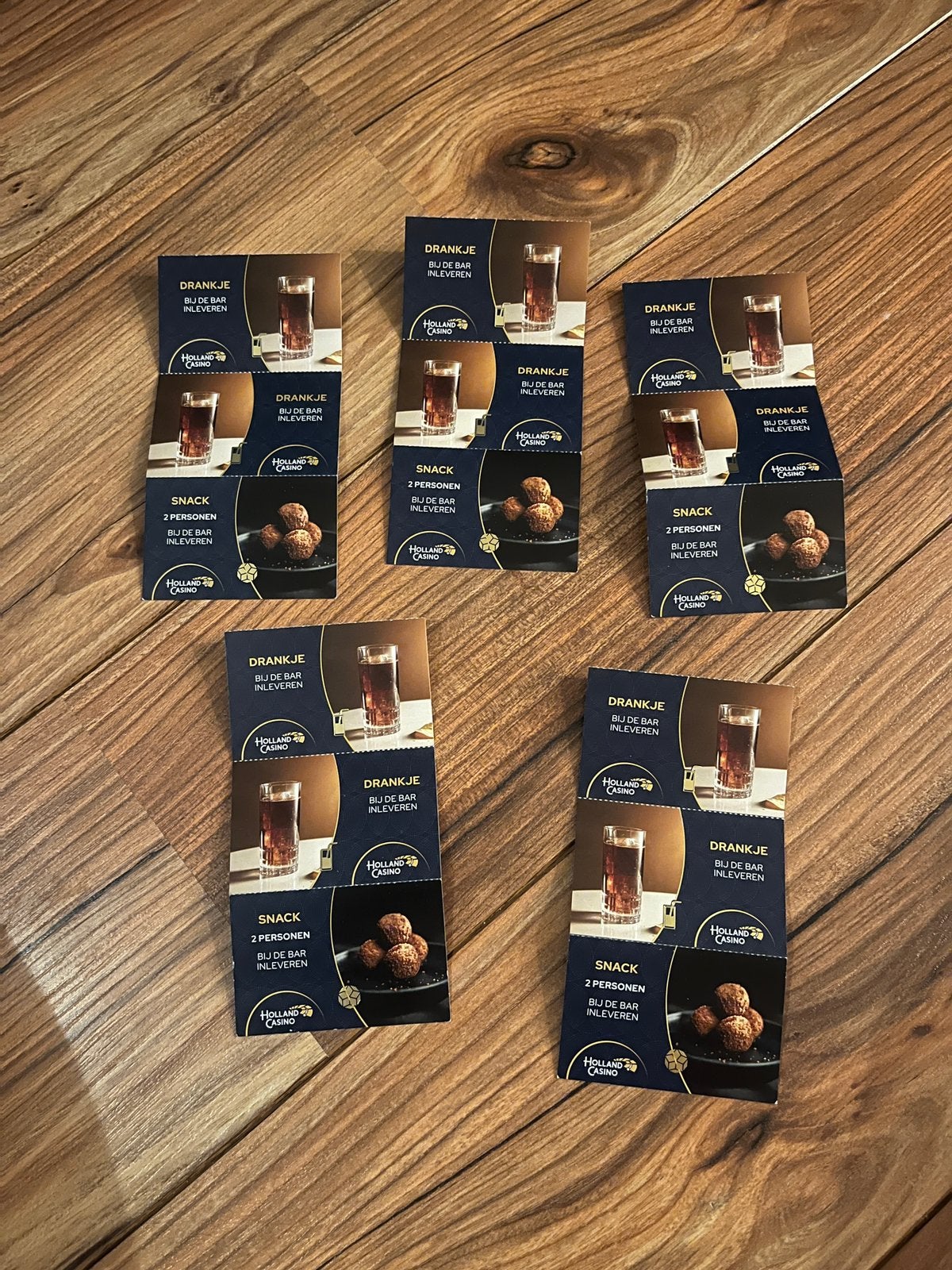 Holland casino vouchers voor hapjes en drankjes