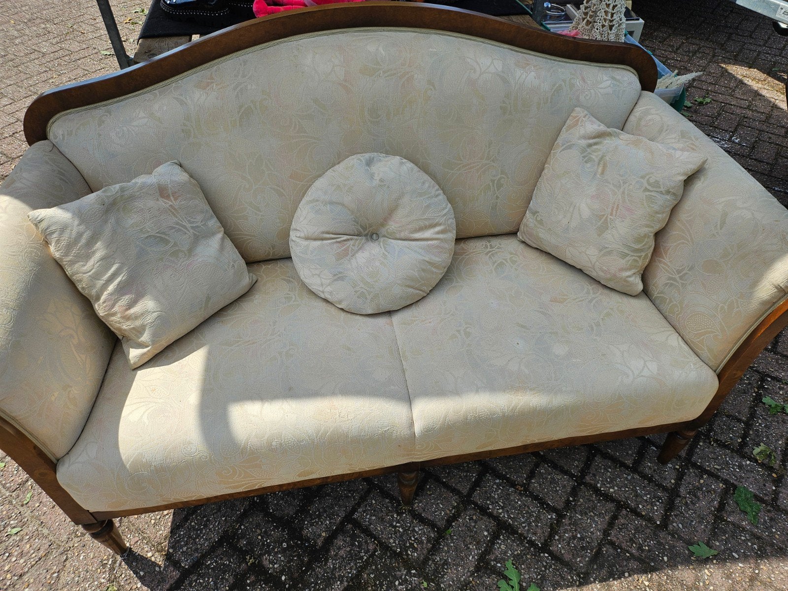 Super mooie retro bankje, Huis en Inrichting, Banken | Bankstellen, Ophalen, 150 tot 200 cm, Tweepersoons, 75 tot 100 cm