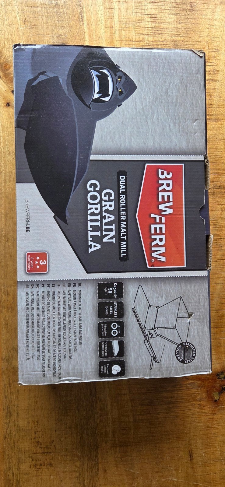 Brewferm Grain Gorilla Moutmolen - Zo goed als nieuw, Ophalen of Verzenden, Zo goed als nieuw