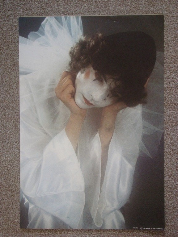 Poster Pierrot Clown  (groot), Ophalen, Rechthoekig Staand, Zo goed als nieuw, A1 t/m A3
