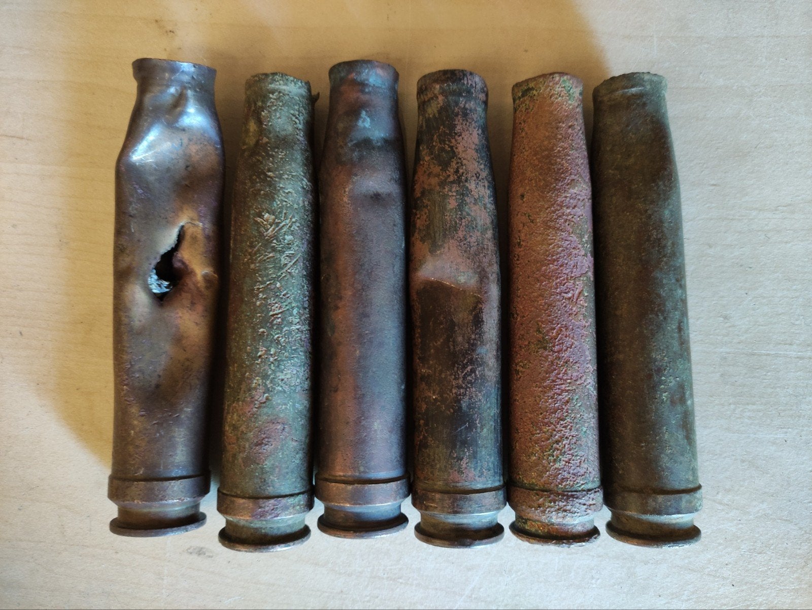 Duitse 2cm flak hulzen leeg, Verzamelen, Ophalen of Verzenden, Duitsland, Hulzen of Bodemvondsten