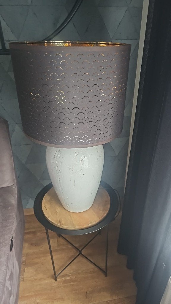 schemerlamp, Huis en Inrichting, Lampen | Tafellampen, Ophalen, Gebruikt, E27 (groot), Landelijk