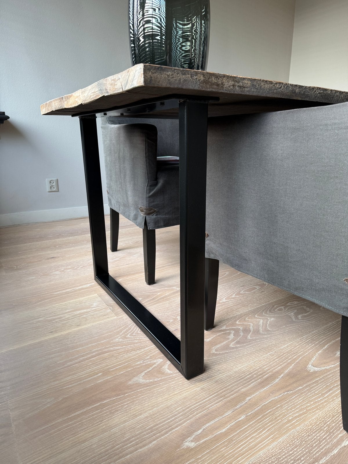 Schitterende eethoek met 4 fijne fauteuils, Huis en Inrichting, Gebruikt, 200 cm of meer, Overige materialen, Landelijke stijl