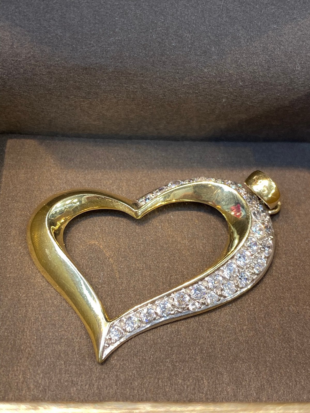 14k Gouden Hart Hanger, Sieraden, Tassen en Uiterlijk, Kettinghangers, Ophalen of Verzenden, Nieuw, Goud