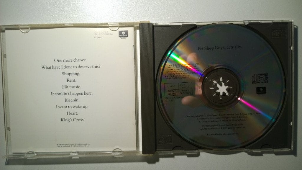 Pet Shop Boys - Actually, Ophalen of Verzenden, Zo goed als nieuw