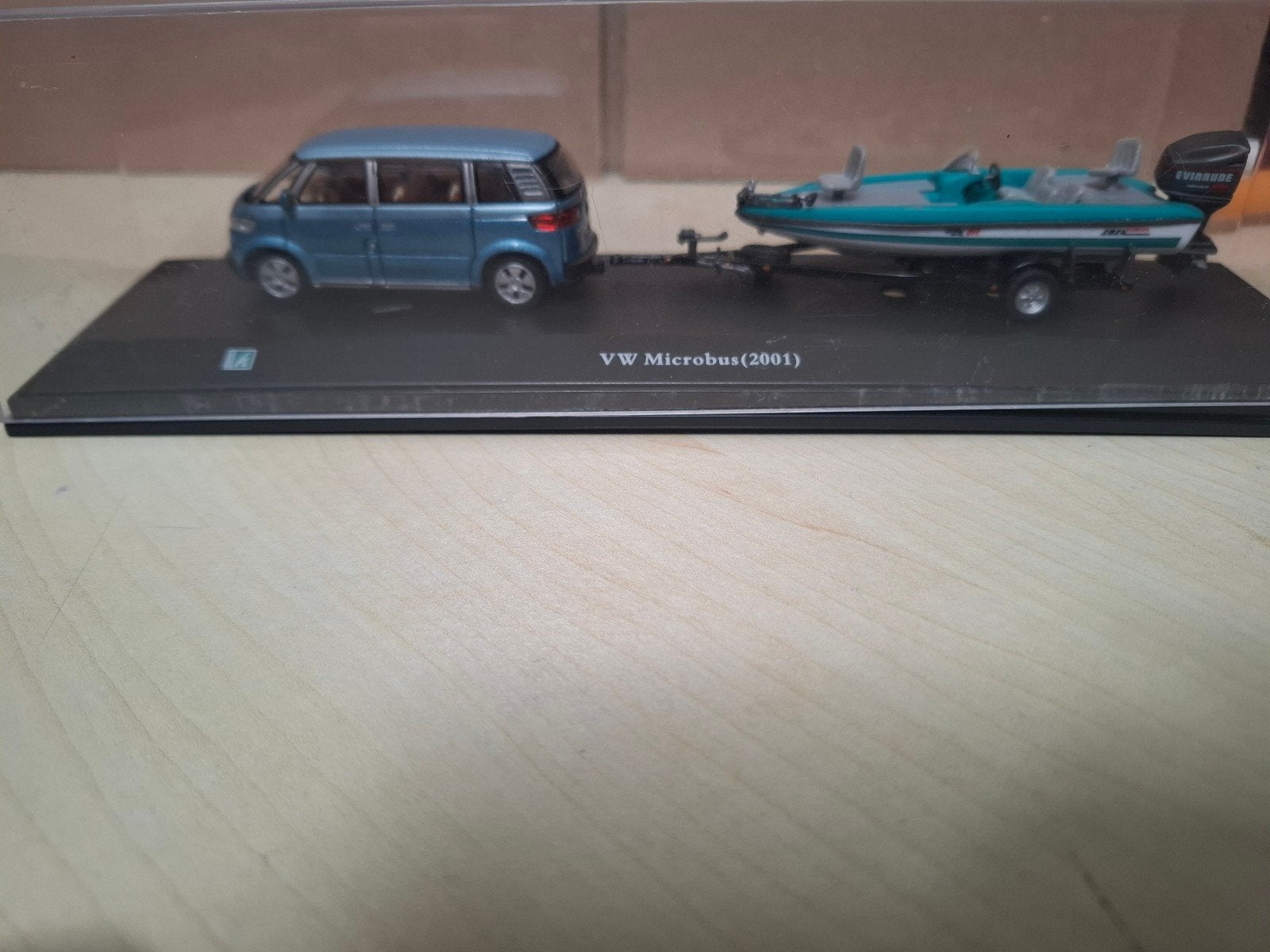 Cararama hongwell VW Microbus (2001) met boot - Modelauto, Ophalen of Verzenden, Nieuw, Auto