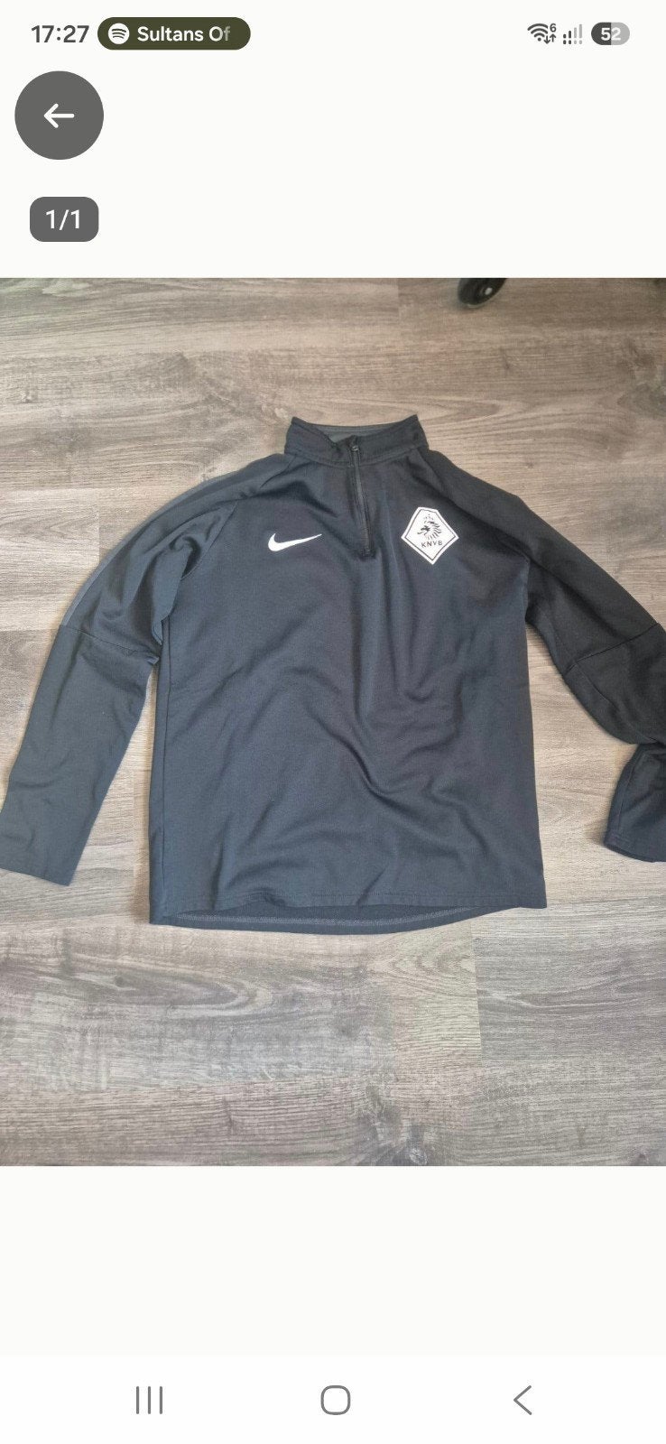 trainingstrui / sweather Nike Knvb scheidsrechter maat M, Kleding | Heren, Ophalen of Verzenden, Nieuw, Voetbal