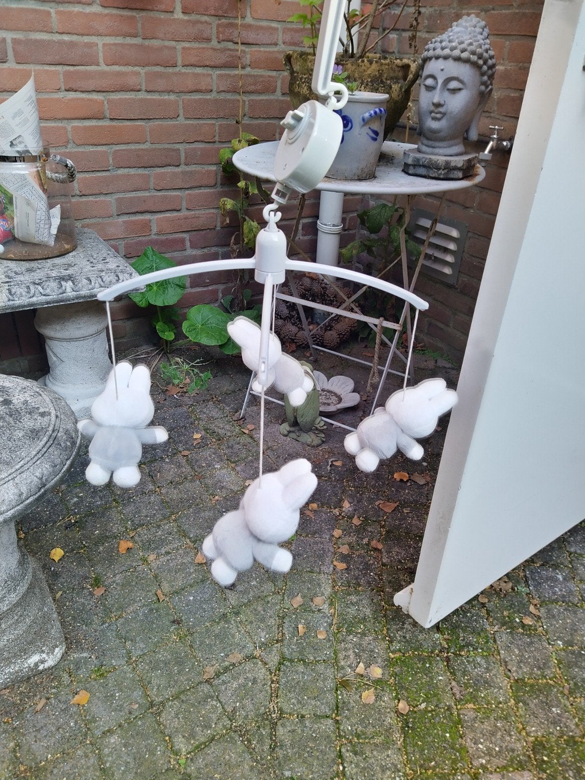 Gratis wieg mobiel baby Carousel konijntjes