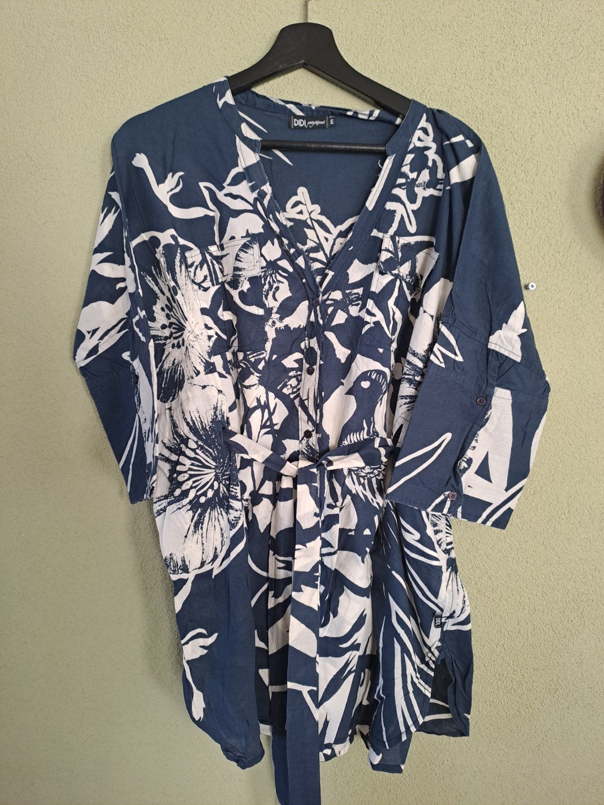 DIDI blouse/tuniek met print, maat M (M/L), Kleding | Dames, Maat 38/40 (M), Blauw, DIDI, Ophalen of Verzenden