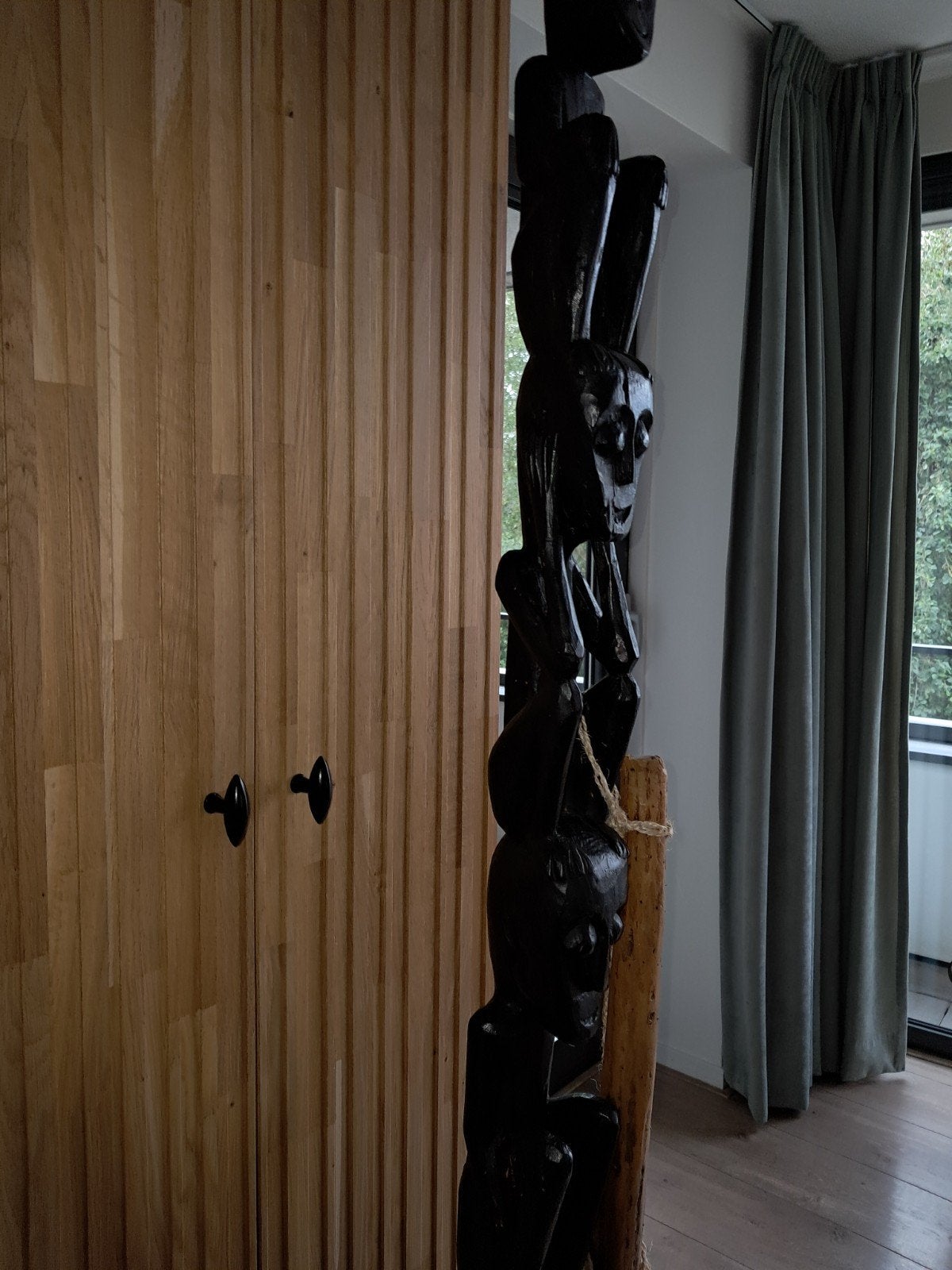 afrikaanse kunst, Antiek en Kunst, Zwart, Ophalen, 200 cm, Hout