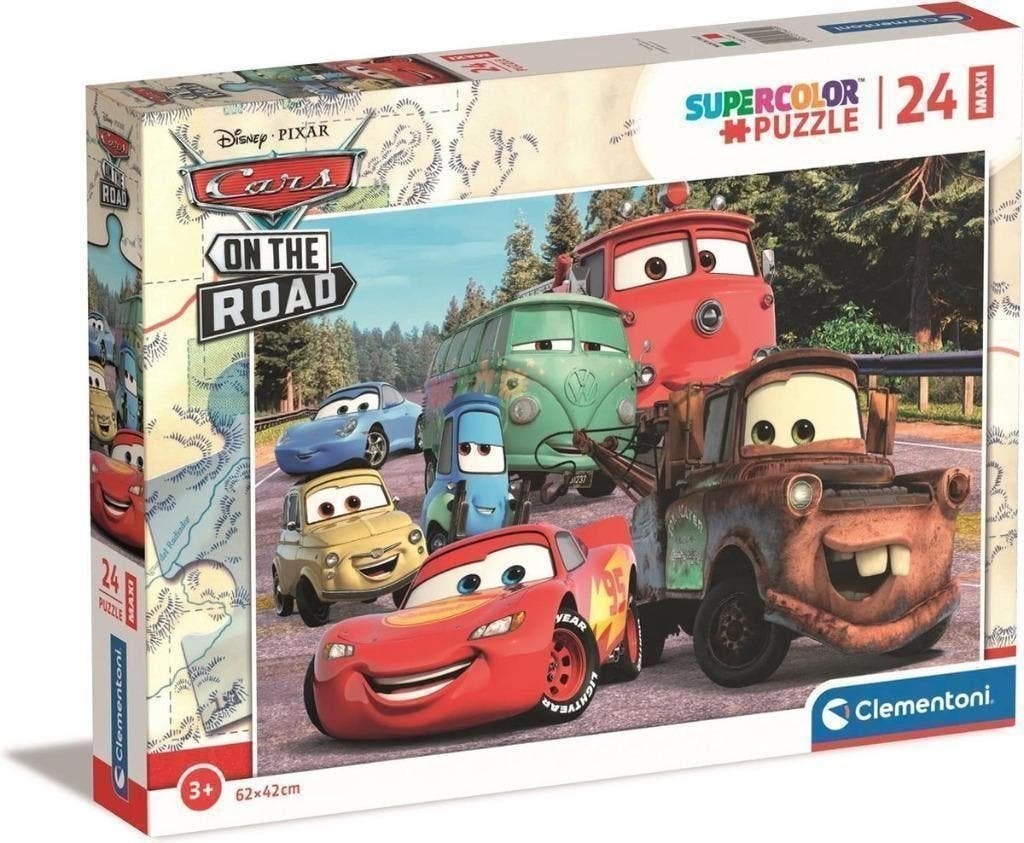 Disney Cars Maxi Puzzel - 24 stukjes - Clementoni Legpuzzel, Ophalen of Verzenden, 10 tot 50 stukjes, Nieuw, 2 tot 4 jaar