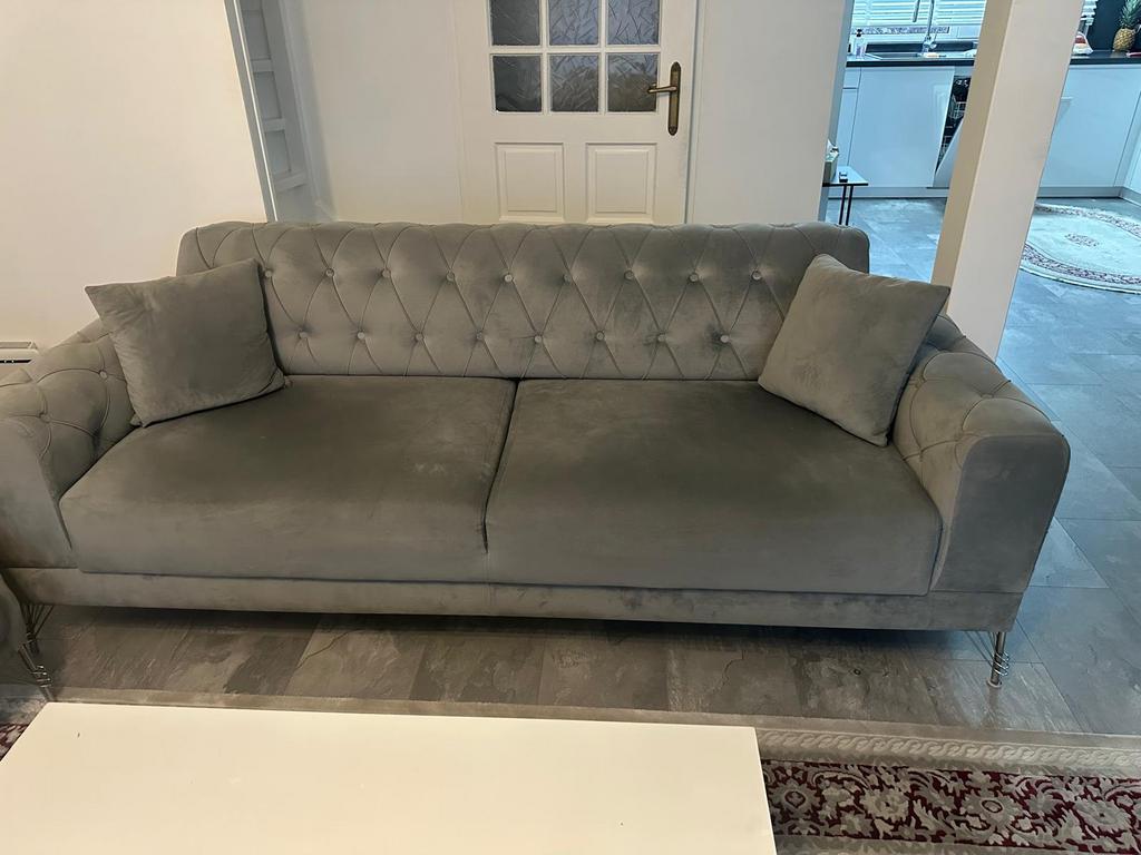 Chester bank set, Huis en Inrichting, Ophalen, Zo goed als nieuw, 75 tot 100 cm