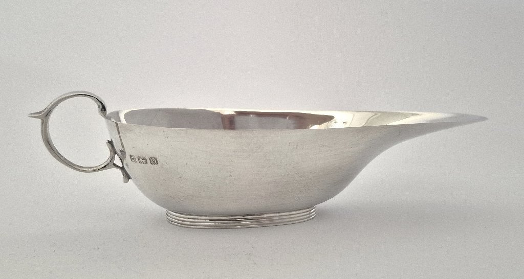 Art Deco zilveren sauskom - Birmingham 1938, Antiek en Kunst, Ophalen of Verzenden, Zilver