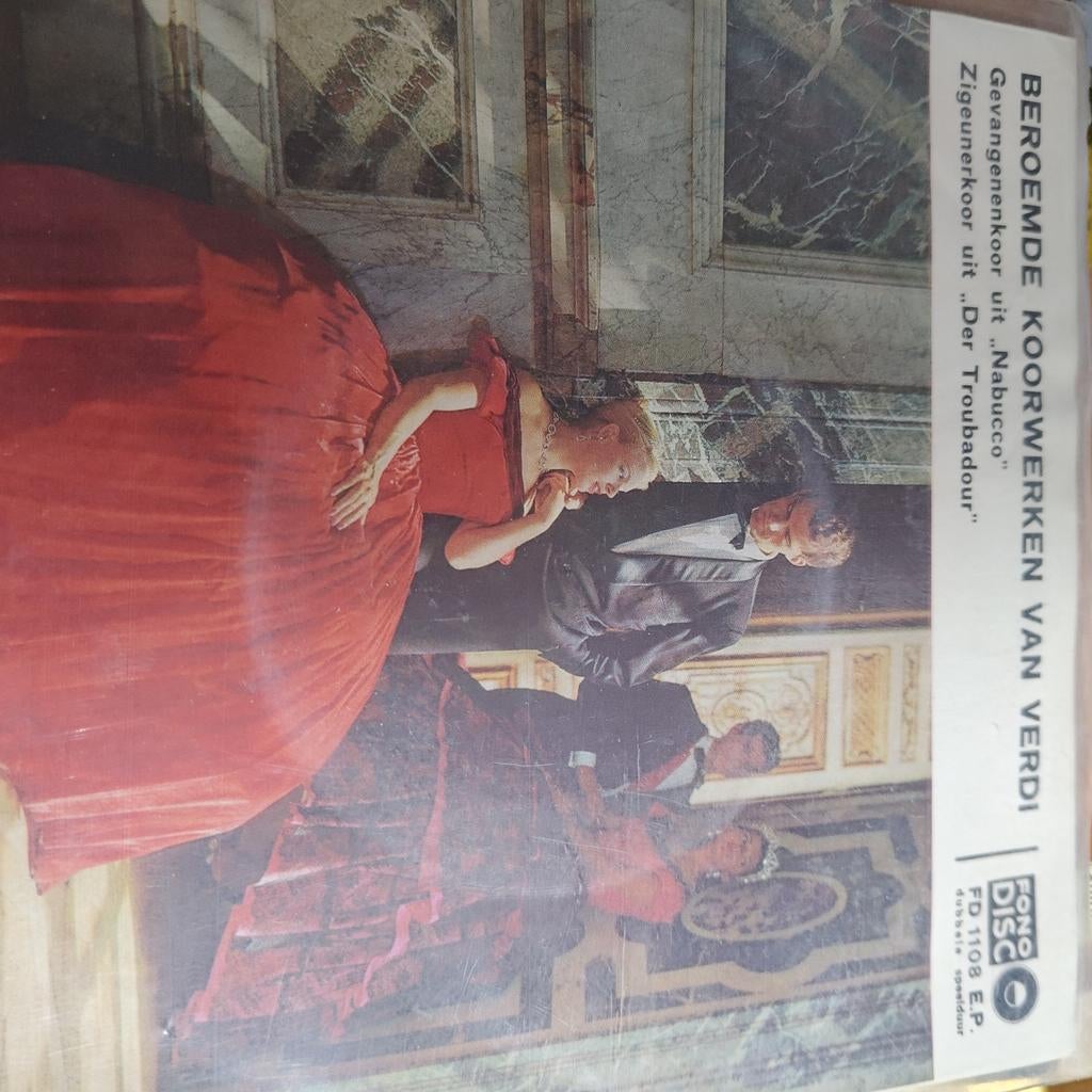 Verdi: Beroemde Koorwerken - Nabucco, Troubadour EP, Ophalen of Verzenden, Gebruikt, 7 inch