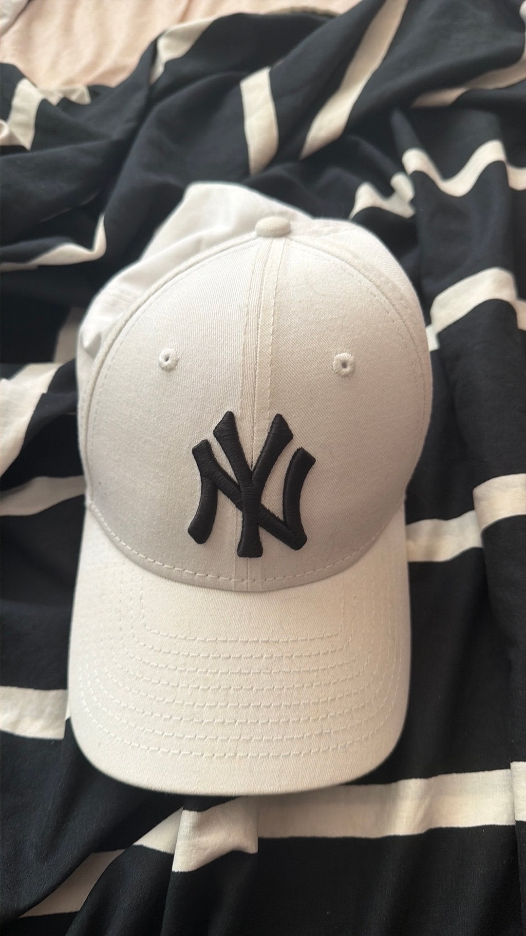 Yankees pet - wit, Kleding | Dames, Hoeden en Petten, Verzenden, Zo goed als nieuw, One size fits all, Pet
