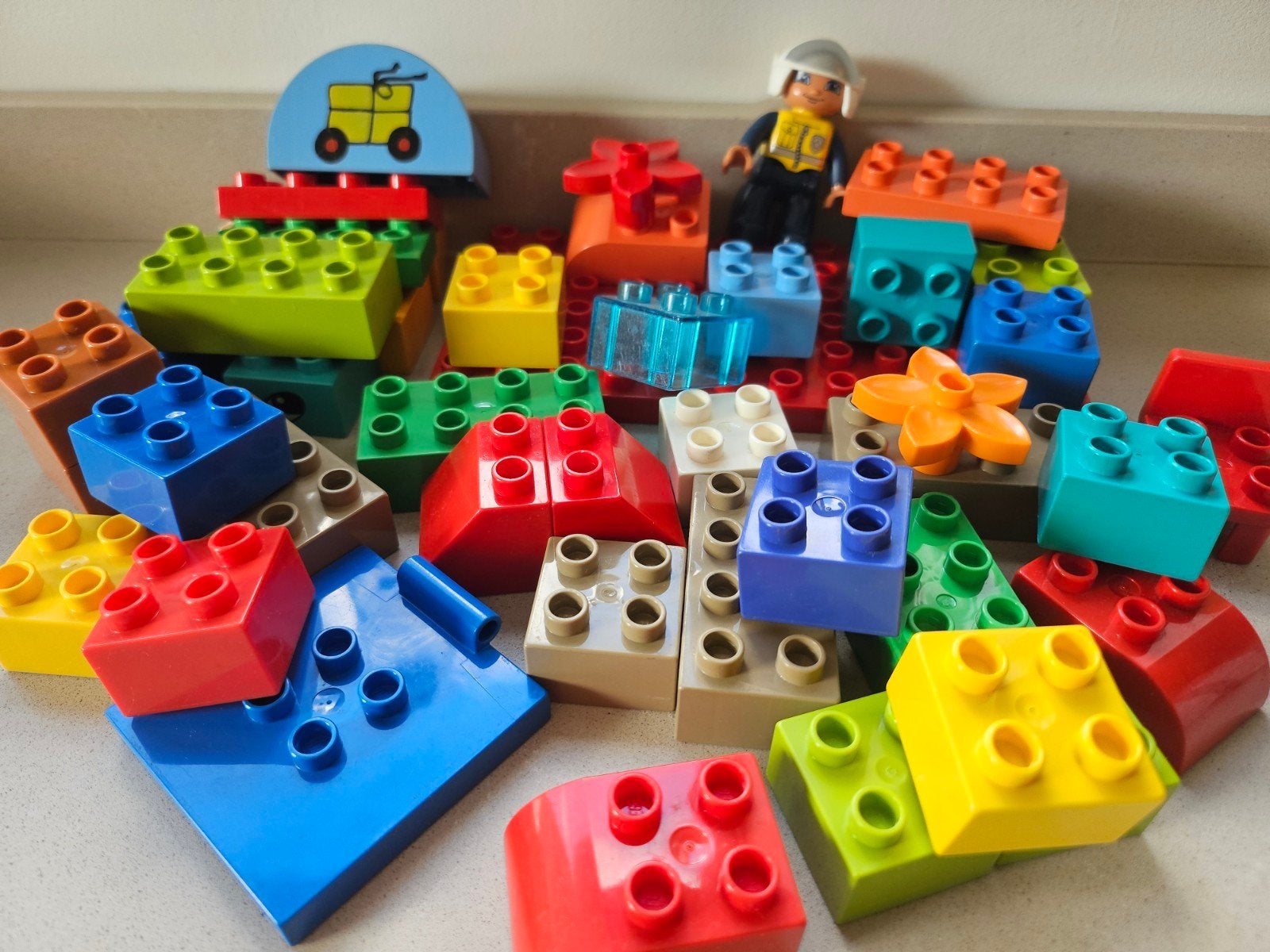 paar losse duplo blokken, Kinderen en Baby's, Ophalen of Verzenden, Zo goed als nieuw, Losse stenen, Duplo