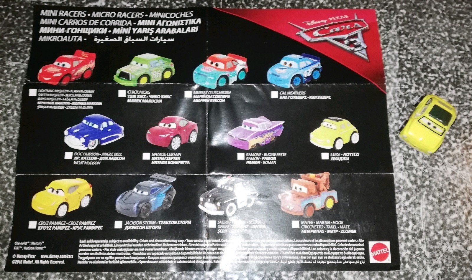 kado idee!!! Disney Pixar, Cars, Luigi mini racer, Ophalen, Zo goed als nieuw