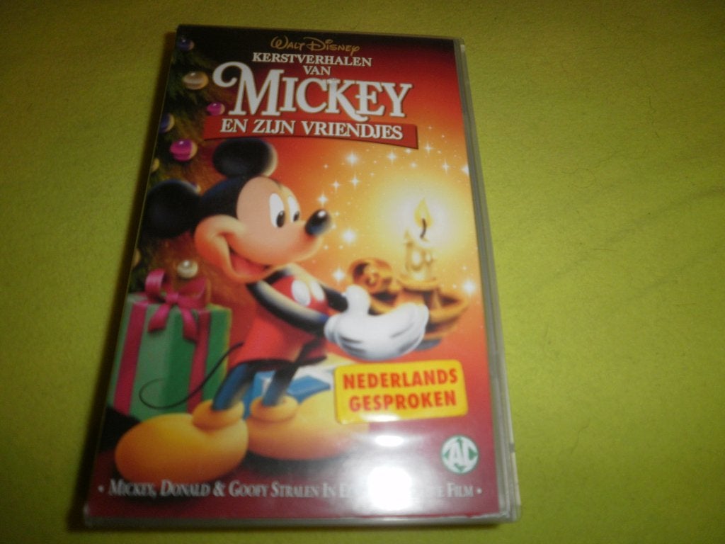 KERTSVERHALEN MET MICKEY MOUSE! Disney Op VIDEO!, Tekenfilm, Verzenden, Alle leeftijden, Zo goed als nieuw
