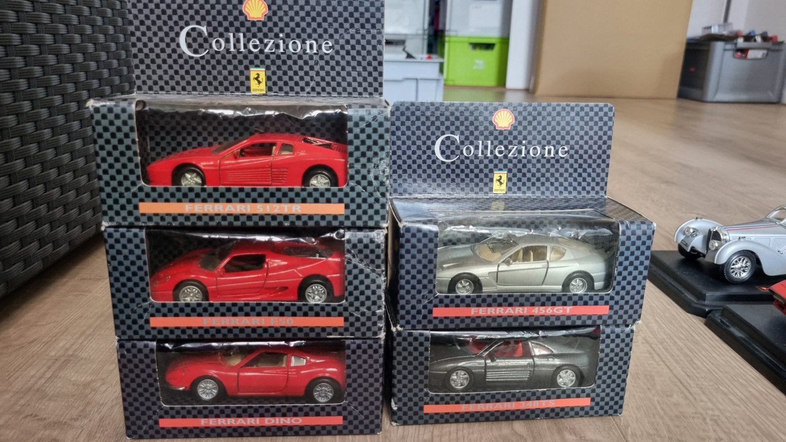 Shell Collezione Ferrari modelauto's - 5 stuks, Ophalen of Verzenden, Nieuw, Auto, Overige merken
