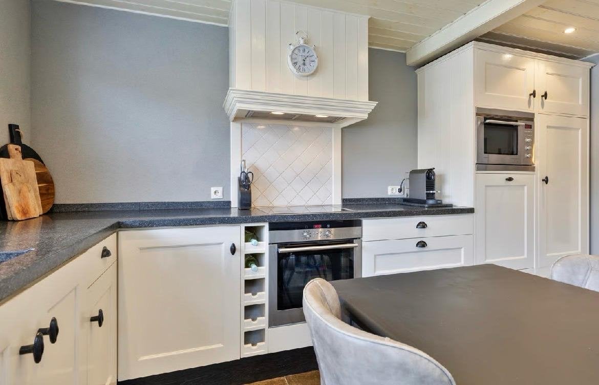 Complete Hoekkeuken met Apparatuur, Huis en Inrichting, Keuken | Complete keukens, Ophalen, Hoekkeuken, Zo goed als nieuw, Crème