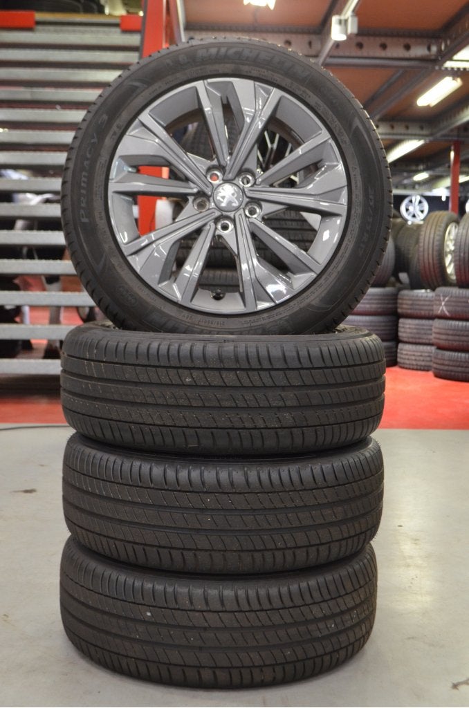 17" Peugeot 508 Velgen 5x108 ET40 65.1 + Zomerbanden, Niet ingevuld, Banden en Velgen, Niet ingevuld, 17 inch