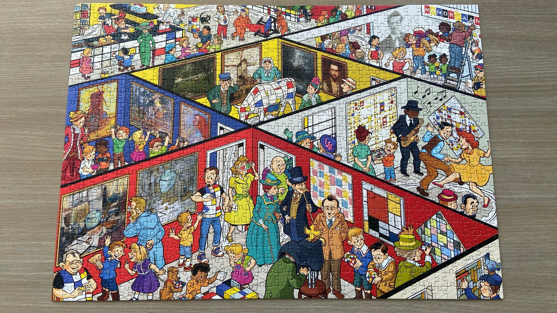 Lgpuzzel 1000 stukjes Piet Mondriaan, Ophalen, 500 t/m 1500 stukjes, Zo goed als nieuw