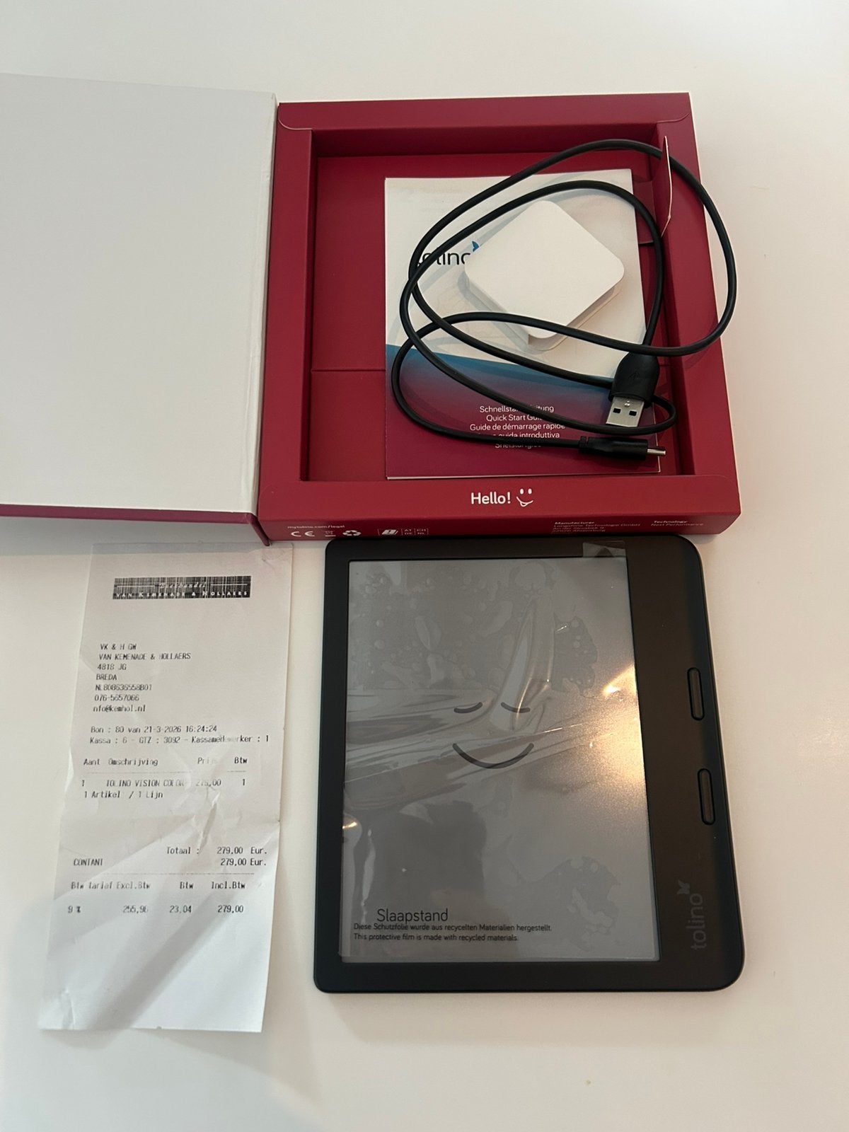 Tolino vision color e-reader, Computers en Software, E-readers, Ophalen of Verzenden, Nieuw