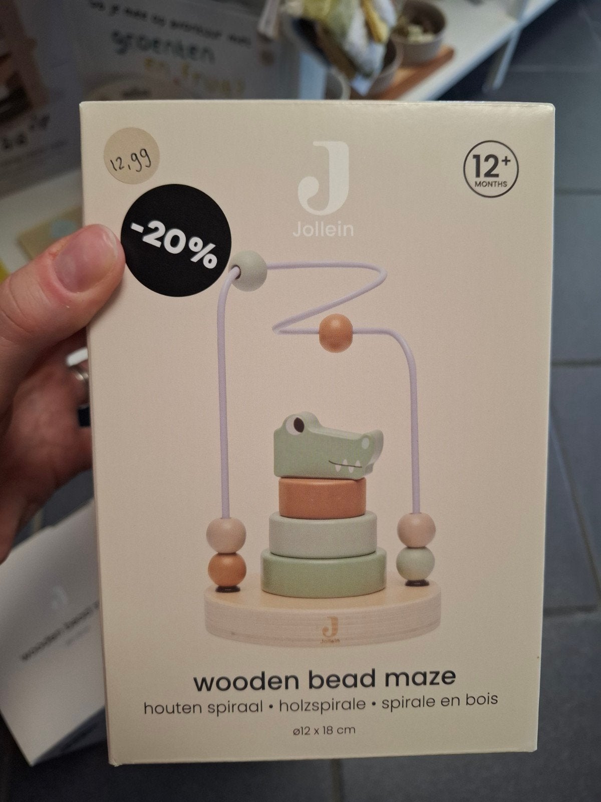 Houten spiraal jungle jambo – croco (Jollein), Ophalen of Verzenden, Nieuw, Overige typen