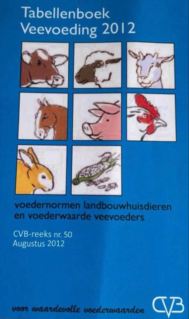 Tabellenboek veevoeding- Paraveterinair Dierenartsassistente, Boeken, Ophalen of Verzenden, Gelezen, CVB