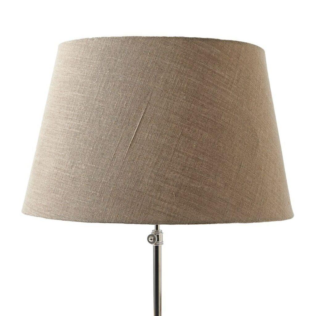 Rivièra Maison Classic Linnen Lampenkap Naturel Ø55, Ophalen, 25 tot 50 cm, Beige, Rond