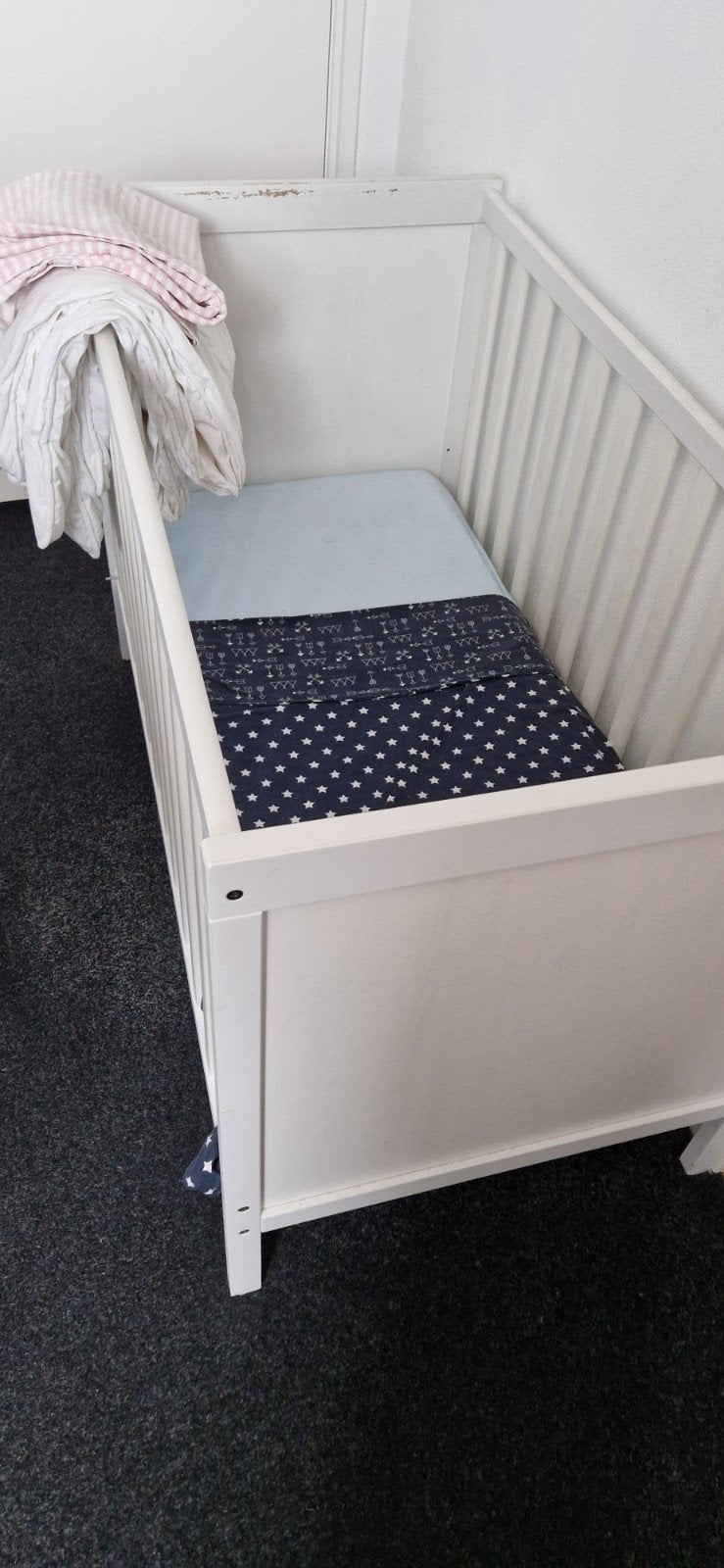 Ledikant 60x120 compleet met matras, Airgosafe & dekbed, Ophalen, Gebruikt, Ledikant