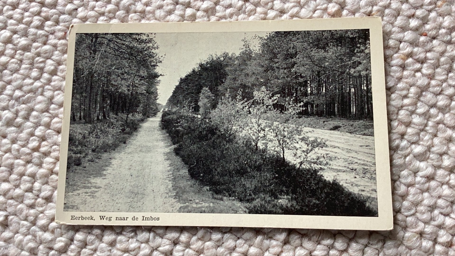 Ansichtkaart Eerbeek Weg naar de Imbos 1958. 991, Ophalen of Verzenden, 1940 tot 1960, Gelopen, Gelderland
