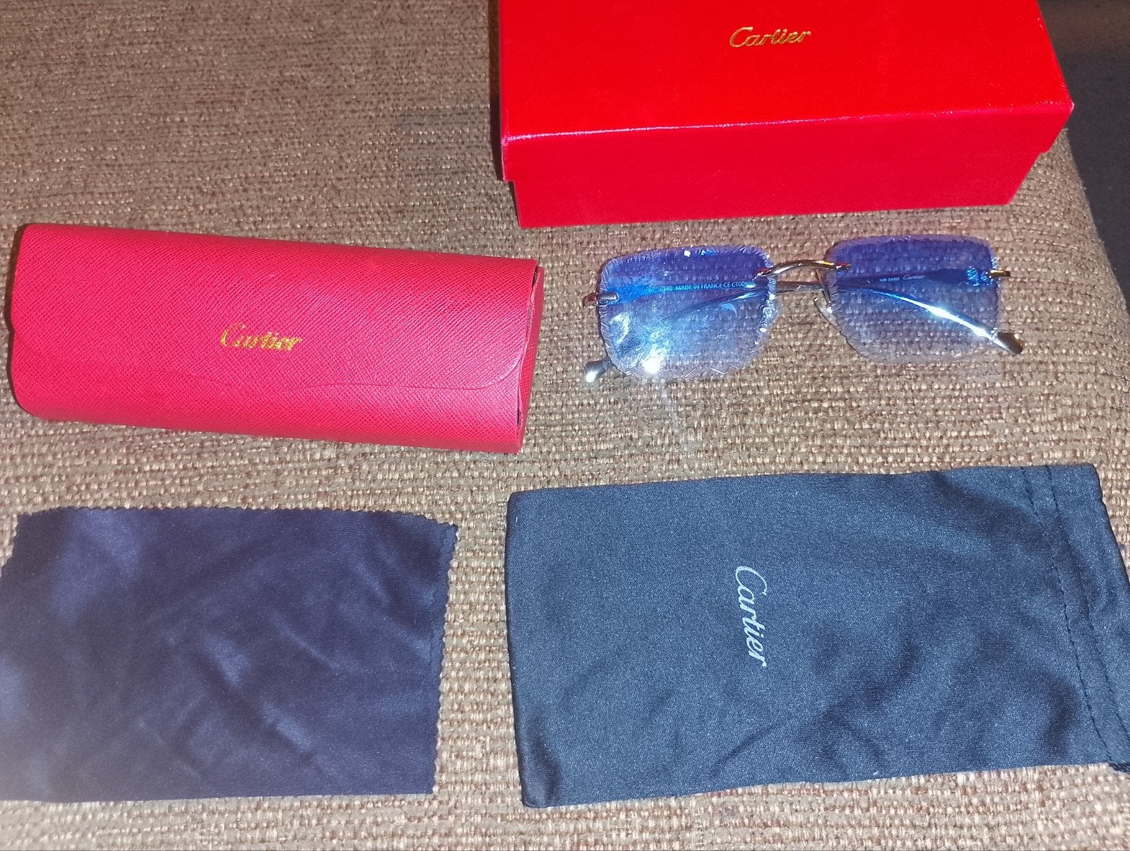 cartier bril, Ophalen of Verzenden, Blauw, Bril, Overige merken