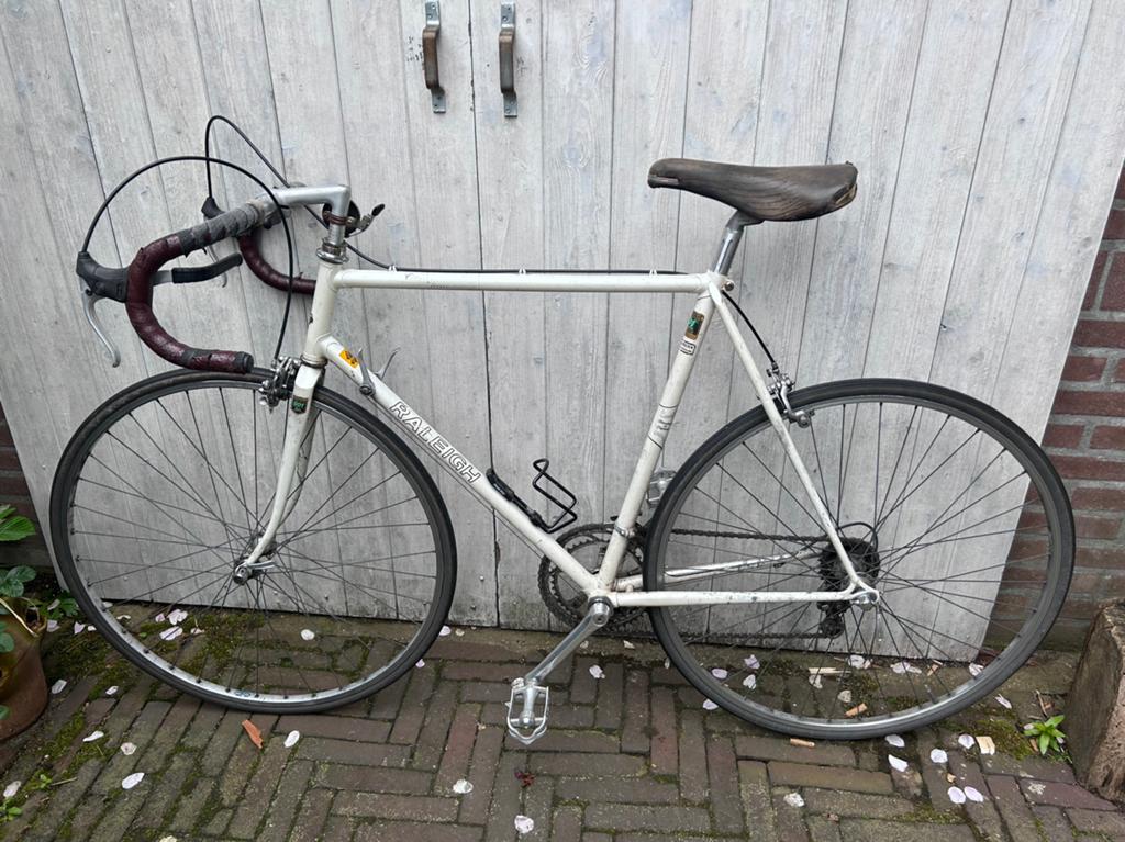 Vintage Raleigh racefiets, Fietsen en Brommers, Gebruikt, Staal, 53 tot 57 cm, Ophalen