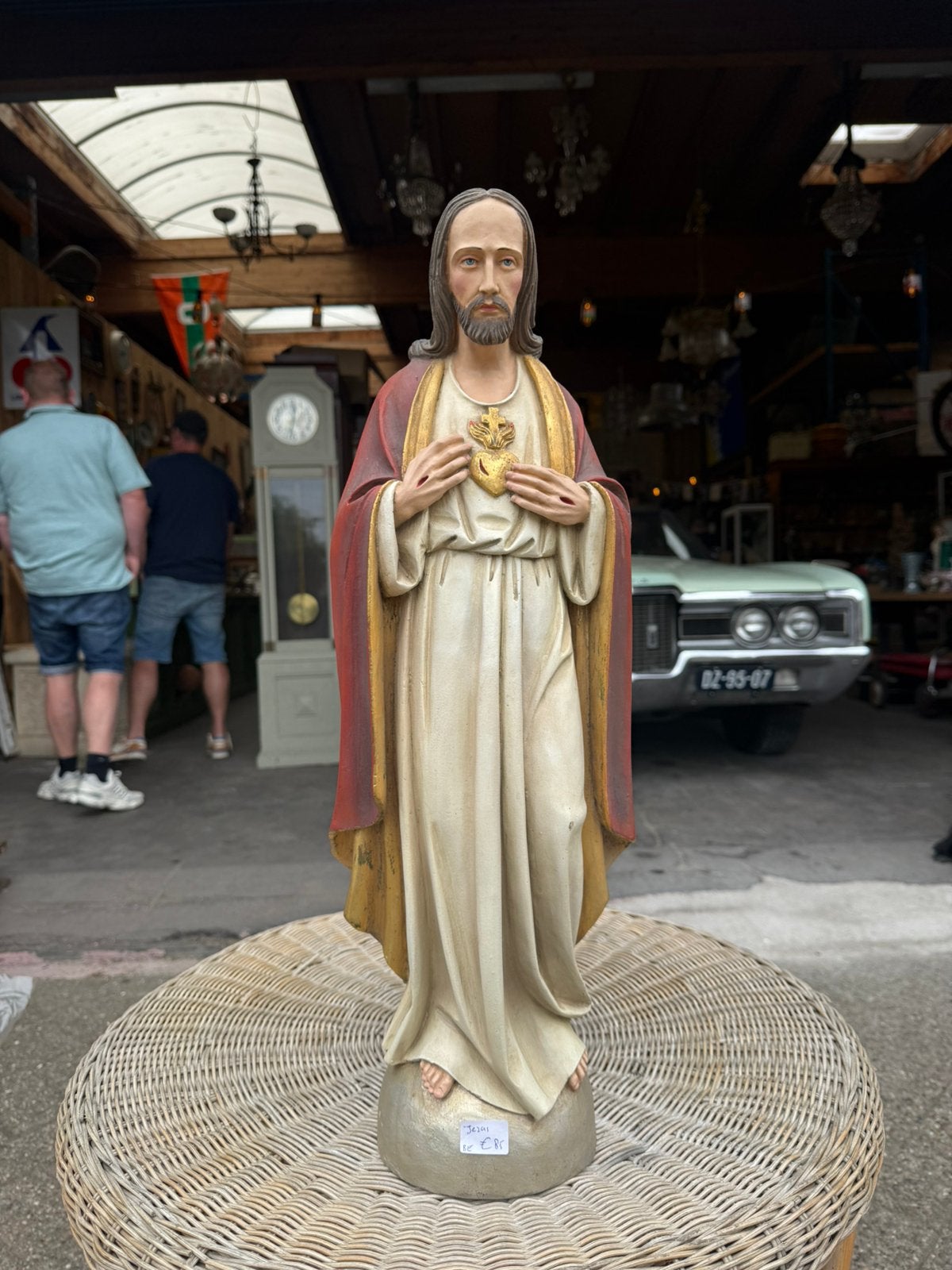 Gipsbeeld jezus, Verzamelen, Beelden en Beeldjes, Gebruikt, Religie, Ophalen