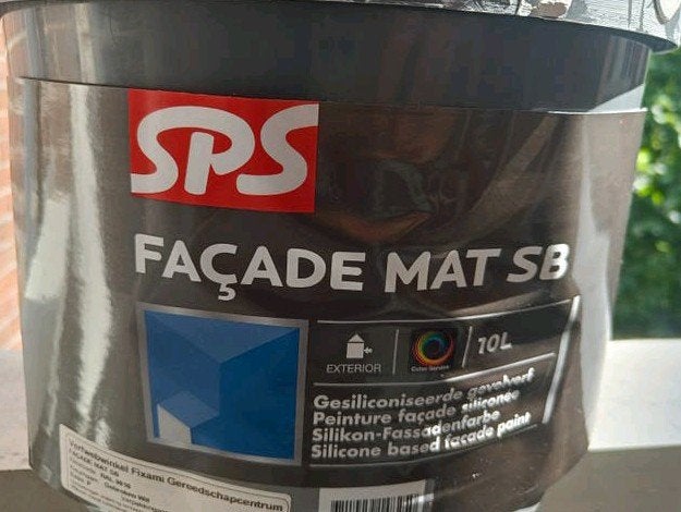 Sps façade mat sb ral 9010 - 4 liter, Ophalen, Wit, Minder dan 5 liter, Verf