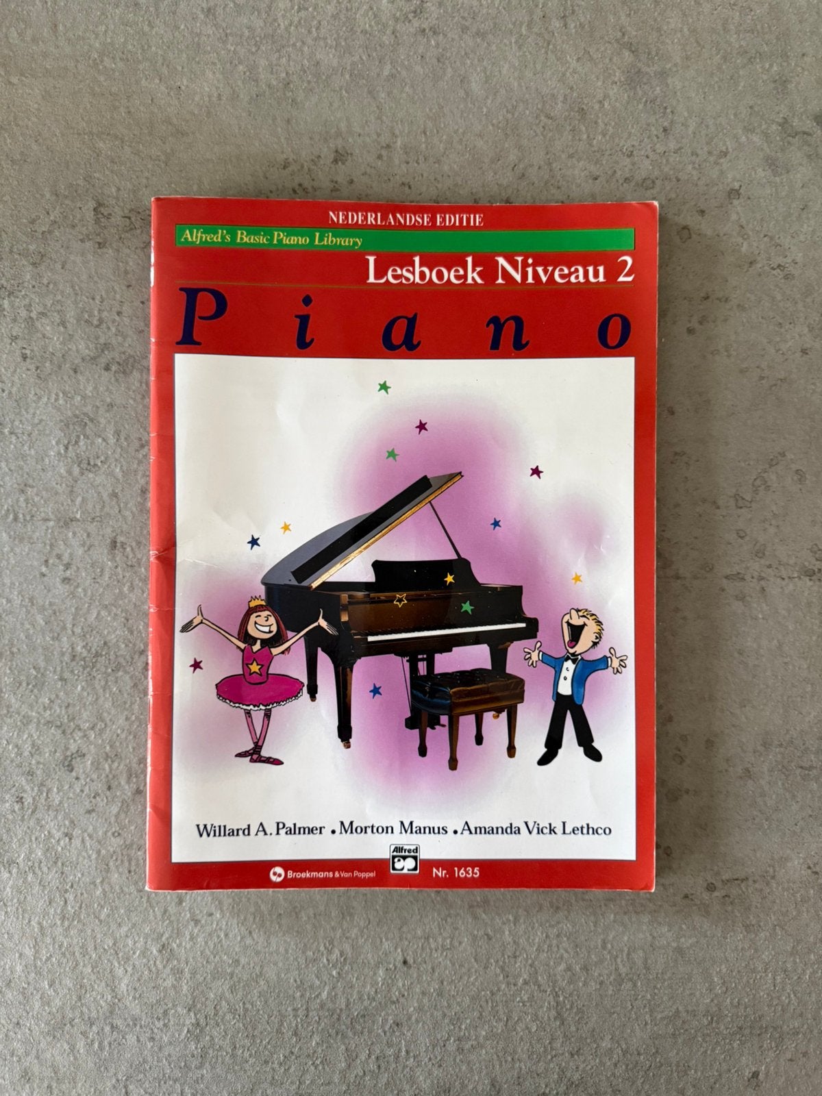 Alfred's Basic Piano library lesboek niveau 2, Boeken, Ophalen of Verzenden, Zo goed als nieuw, Instrument