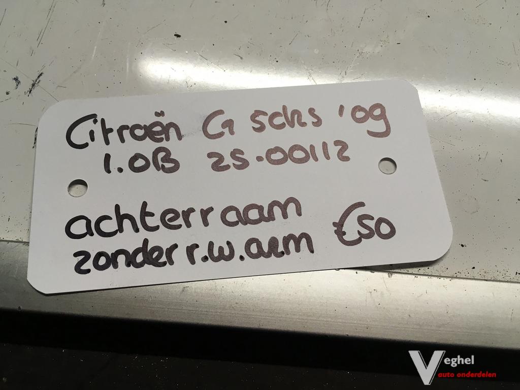 Citroen C1 5drs 1.0 2009 2500112  Achterruit, Ophalen, Gebruikt, -, -