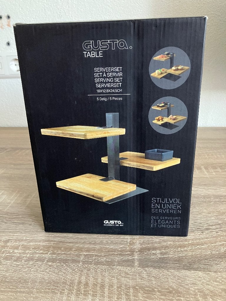 Gusta table serveerset 3 plankjes, Ophalen, Overige materialen, Overige typen, Zo goed als nieuw