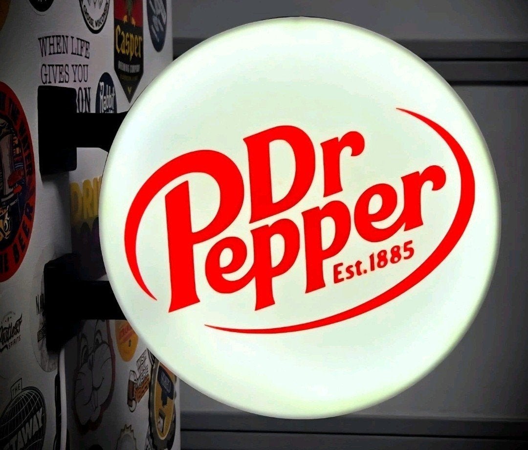 Dr. Pepper dubbelzijdige lichtbak - ca. 30 cm, Ophalen of Verzenden, Nieuw