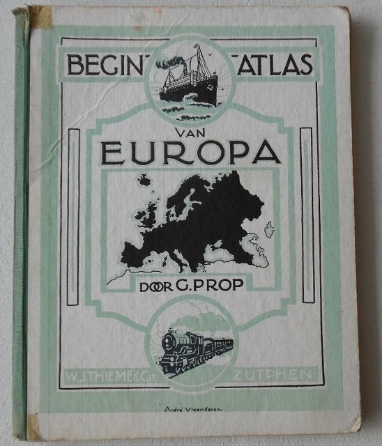 Oude - Beginatlas van Europa - G.Prop, Overige atlassen, Europa Overig, Ophalen, Gelezen