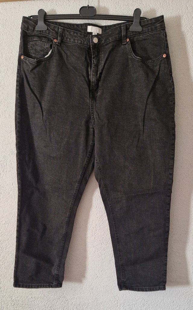 Zwarte jeans hm Maat 50, H&M, Verzenden, Zwart, Nieuw