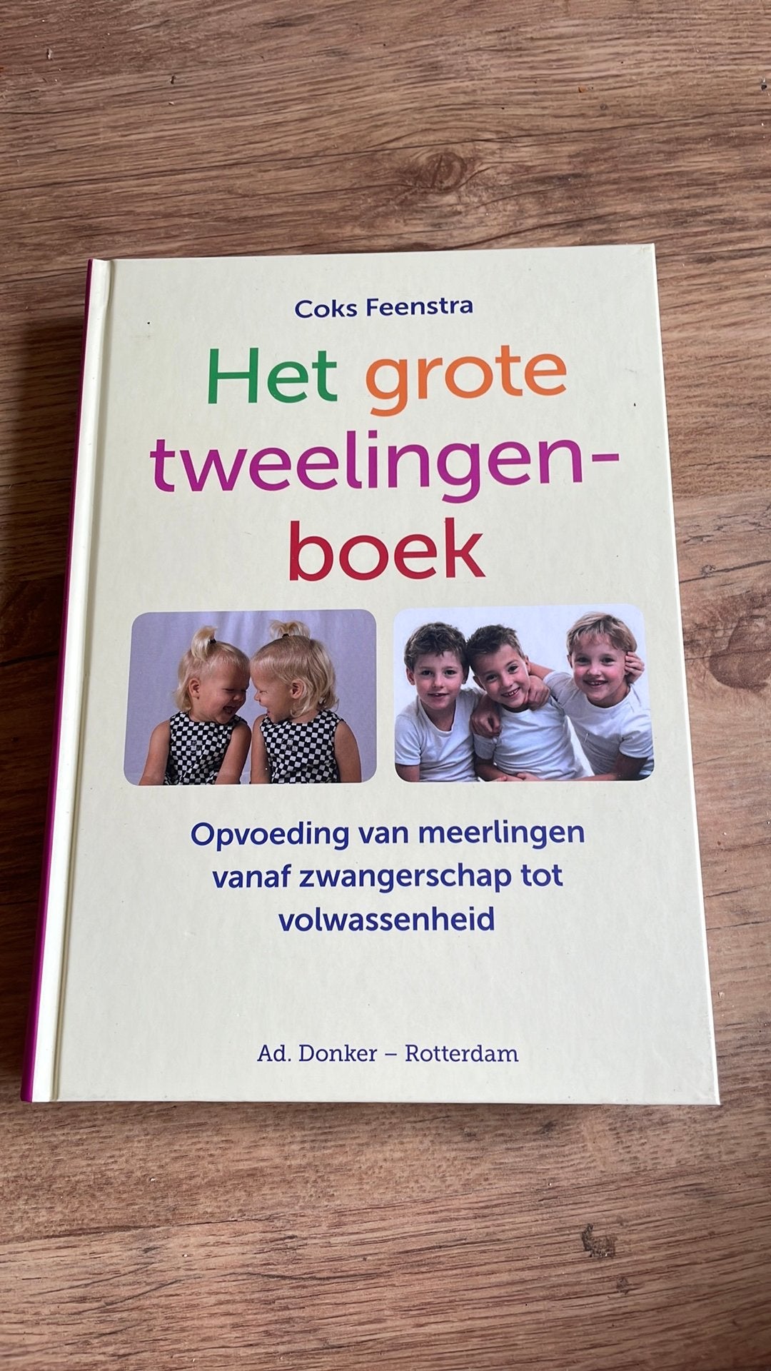 Coks Feenstra - Het grote tweelingenboek, Boeken, Zwangerschap en Opvoeding, Zo goed als nieuw, Zwangerschap en Bevalling, Ophalen of Verzenden