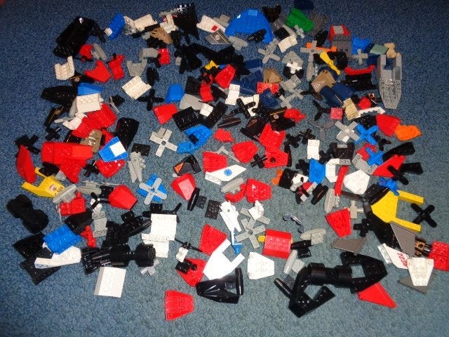 Partij i91=Lego vliegtuig onderdelen, Lego, Lego, Gebruikt, Lego