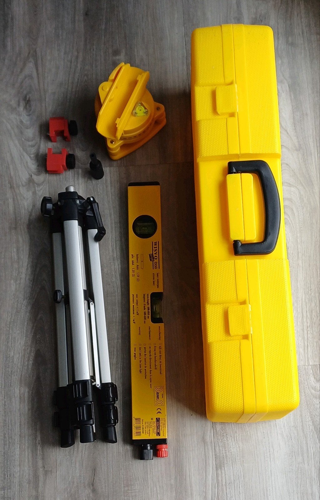 Laser waterpas, Doe-het-zelf en Verbouw, Meetapparatuur, Ophalen of Verzenden, Zo goed als nieuw, Overige meters