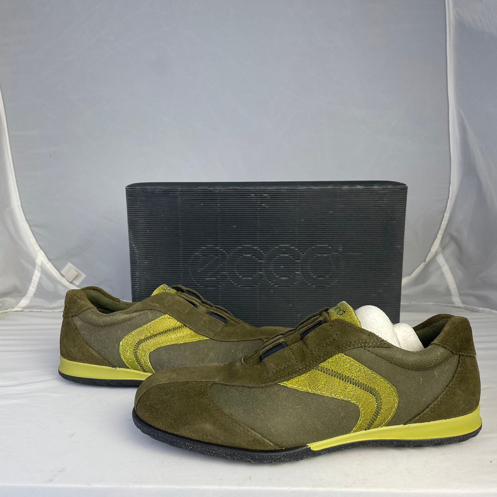 Vintage Ecco instappers instapschoenen NIEUW maat 38, ., Zwart, Ophalen of Verzenden, .