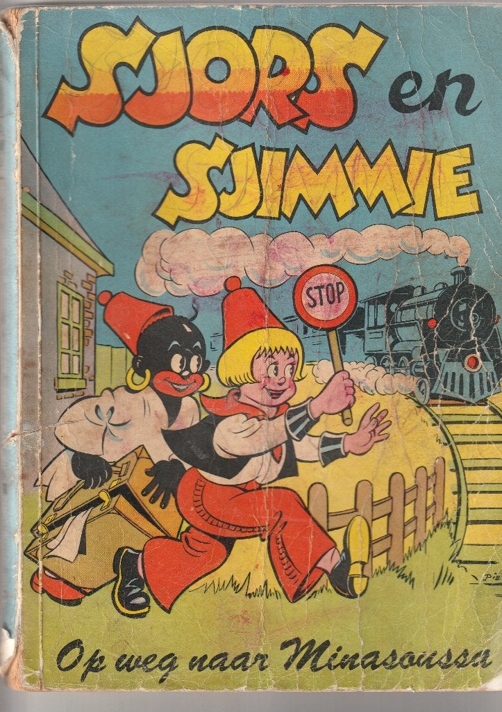 Sjors en sjimmie op weg naar minasoussa heel oud, Eén stripboek, Ophalen of Verzenden, Gelezen