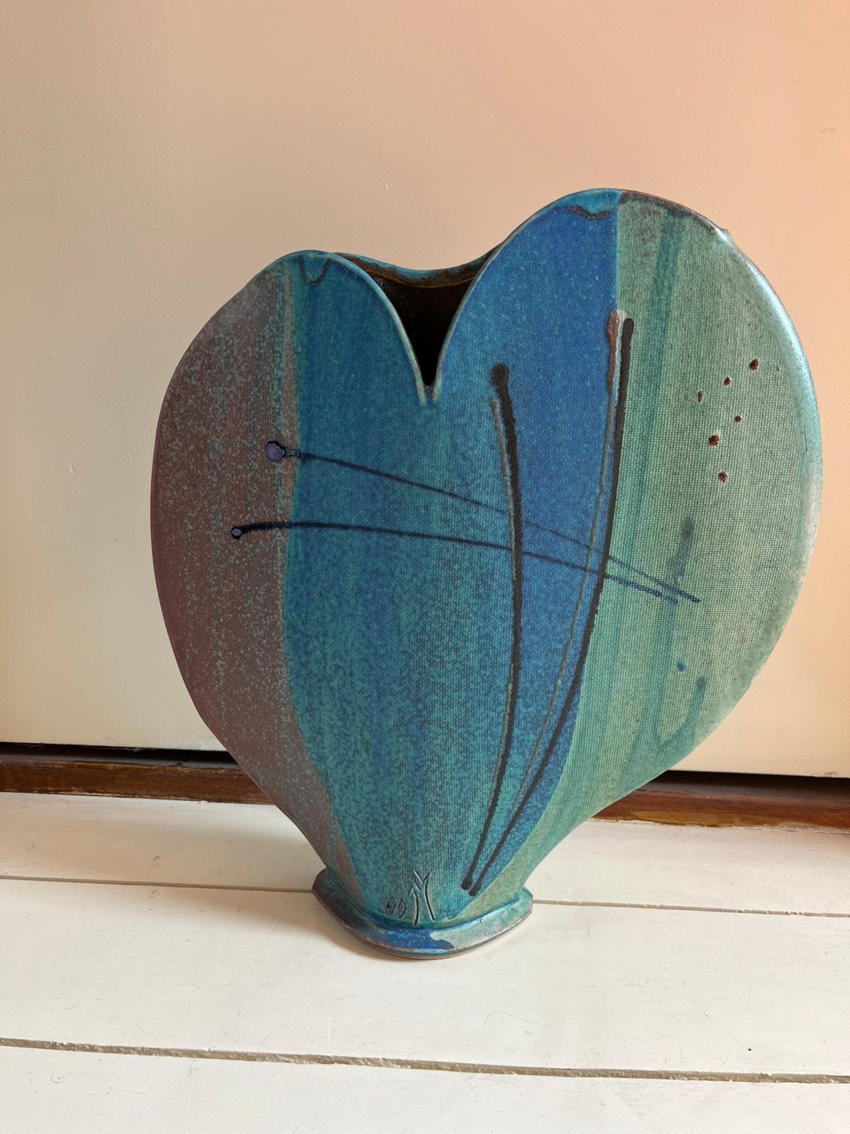 Keramische vaas/kunstwerk, Ed Meissenberg, Antiek en Kunst, Ophalen of Verzenden