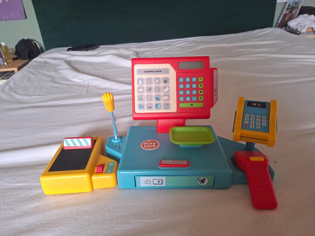 Leuke speel kassa, Kinderen en Baby's, Speelgoed | Speelkeukens, Ophalen, Kunststof